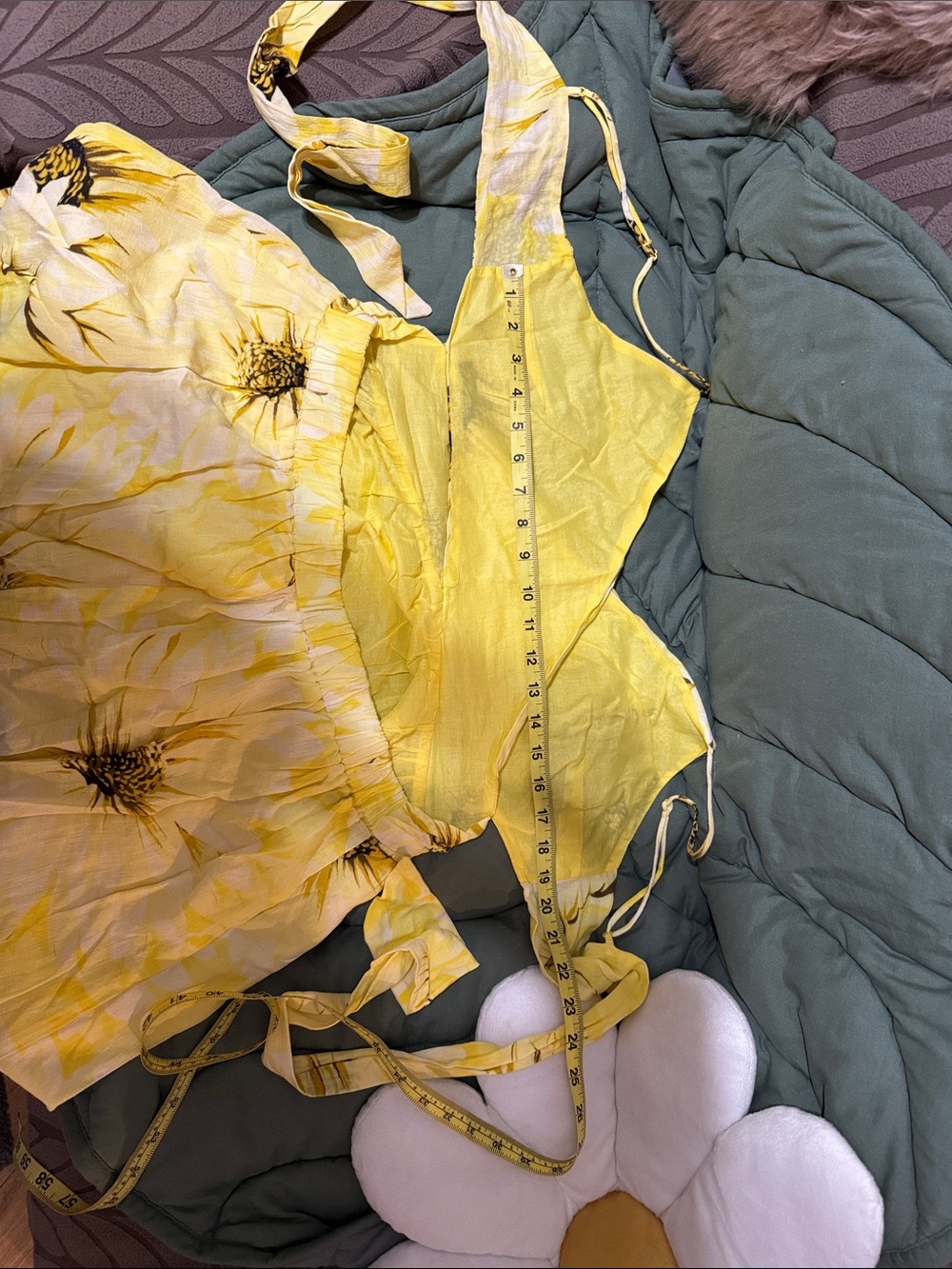 Yellow Floral Maxi Dress - Picture 16 of 17